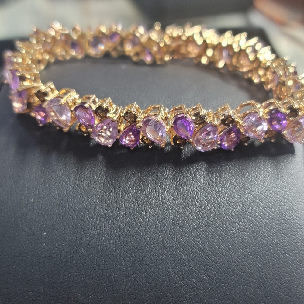B146 Shades of Amethyst Tennis Bracelet